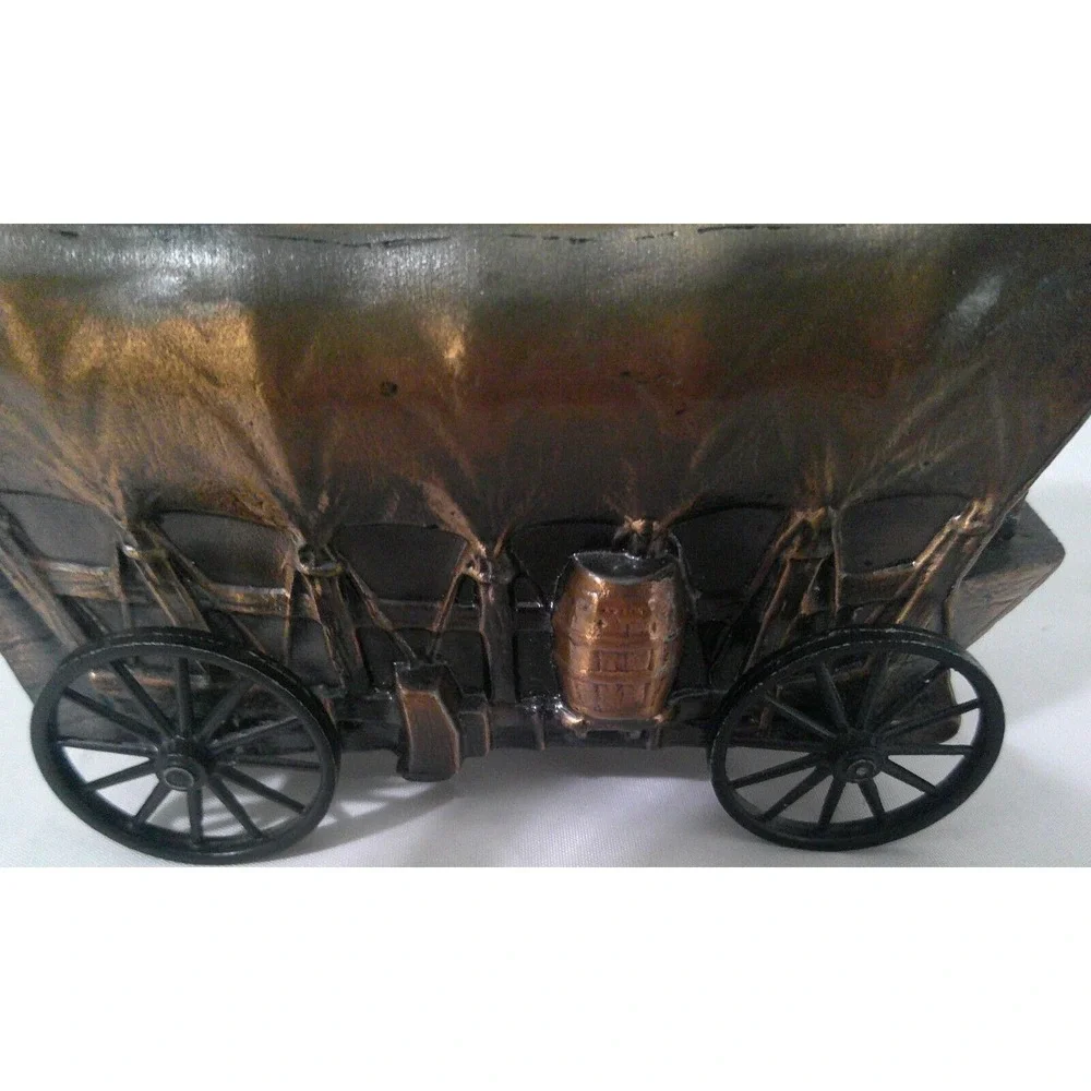 Vintage Merchants Bank Covered Wagon Coin Bank Banthrico Inc. USA